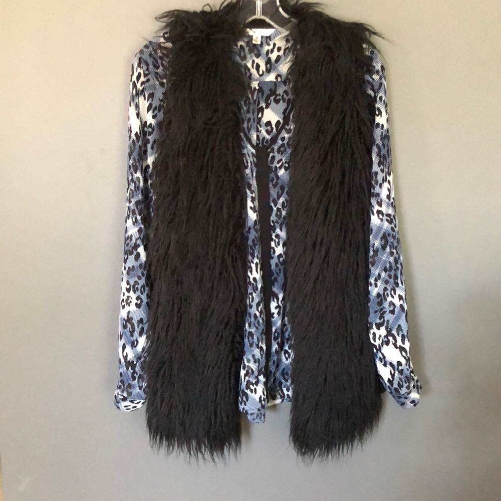 CAbi Leopard Print Blouse